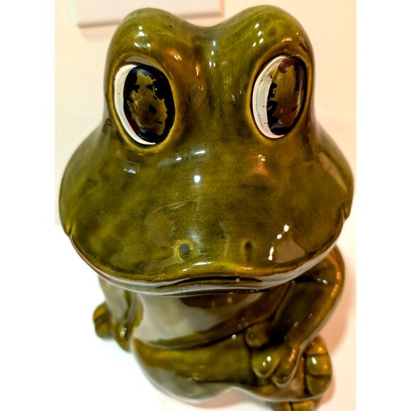 Vintage Neil The Frog Cookie Jar - 1970’s Sears Ceramic Canister 906 USA - Picture 10 of 13